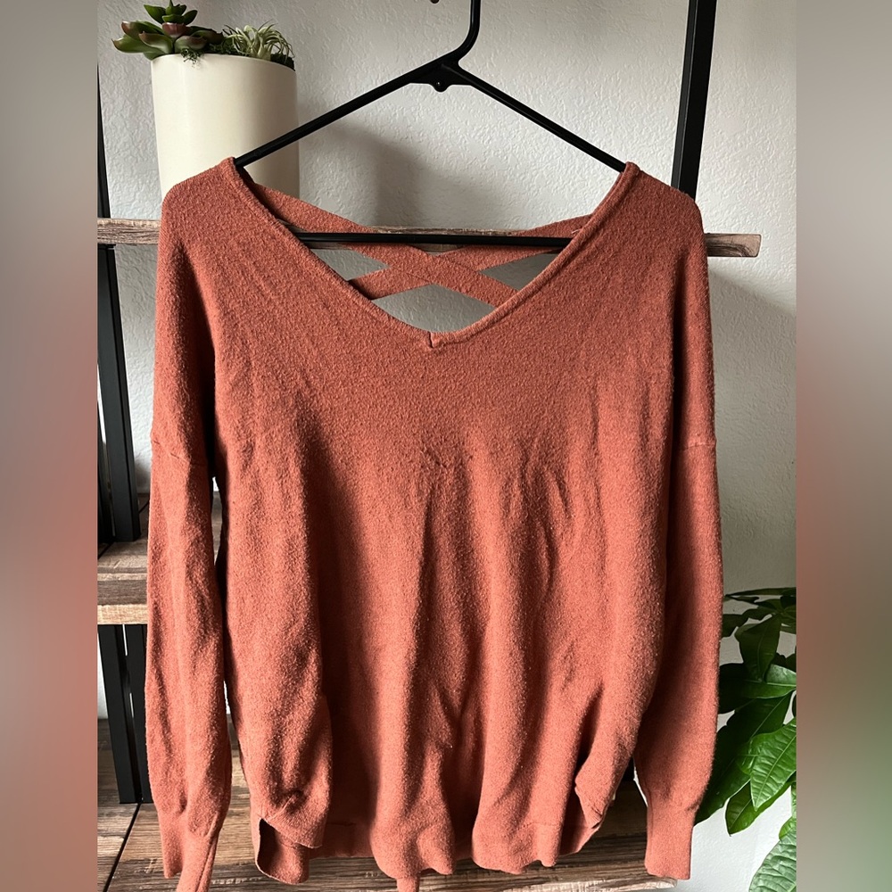debut Sweater (M/L, burnt orange)